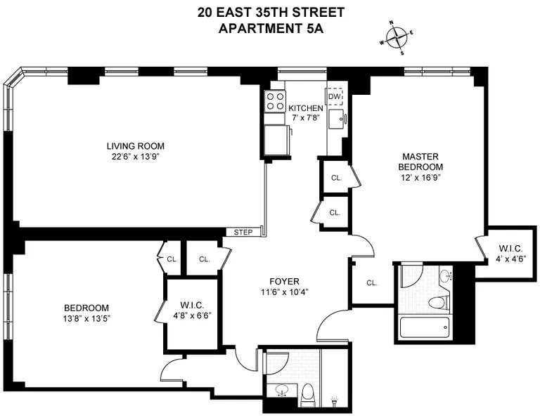 20 East 35th Street, 5A | floorplan | View 9