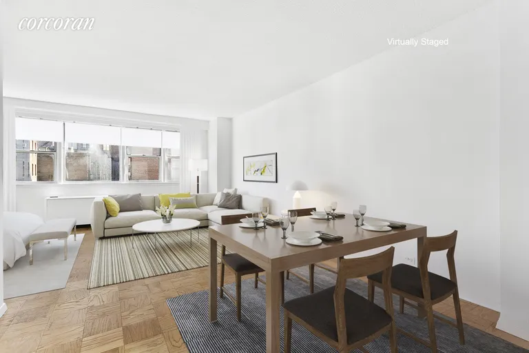 New York City Real Estate | View 77 East 12th Street, 8E | Dining and Living Area | View 2