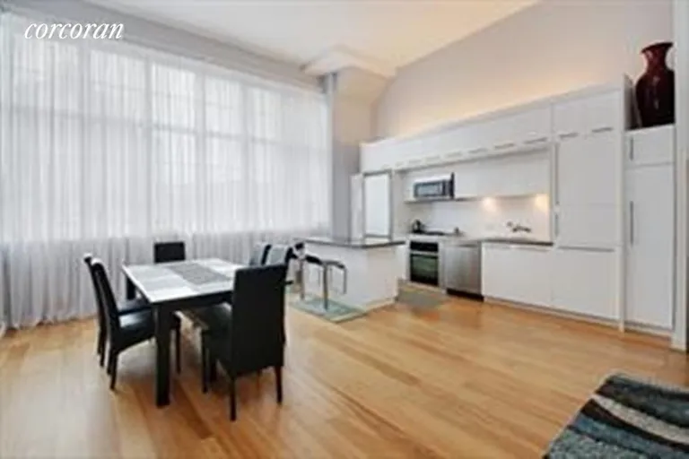 New York City Real Estate | View 27-28 Thomson Avenue, 412 | 1 Bed, 2 Baths | View 1