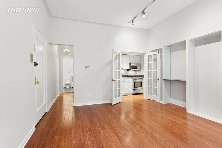 New York City Real Estate | View 135 Garfield Place, 1F | Open living dining with French doors to kitchen | View 3