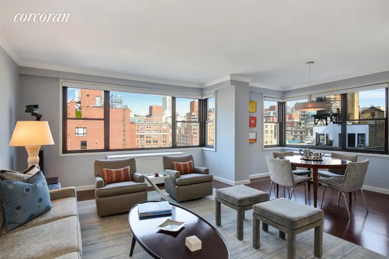 New York City Real Estate | View 175 East 74th Street, 12A | Open Living/dining..great entertaining space | View 2
