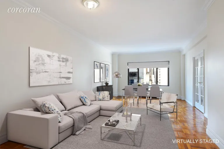 New York City Real Estate | View 200 East 57th Street, 11N | Living/Dining Room | View 2