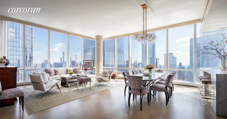 New York City Real Estate | View 15 Hudson Yards, 70E | Living Room | View 2