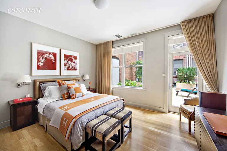 New York City Real Estate | View 136 West 22nd Street, PH1 | Master Bedroom with access to South-facing Terrace | View 12