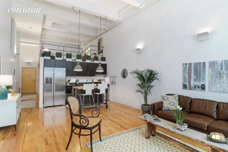 New York City Real Estate | View 91 Grand Avenue, LOFTG | Kitchen / Living Room | View 3