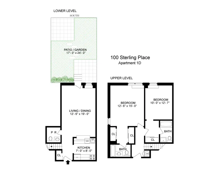100 Sterling Place, 1D | floorplan | View 7
