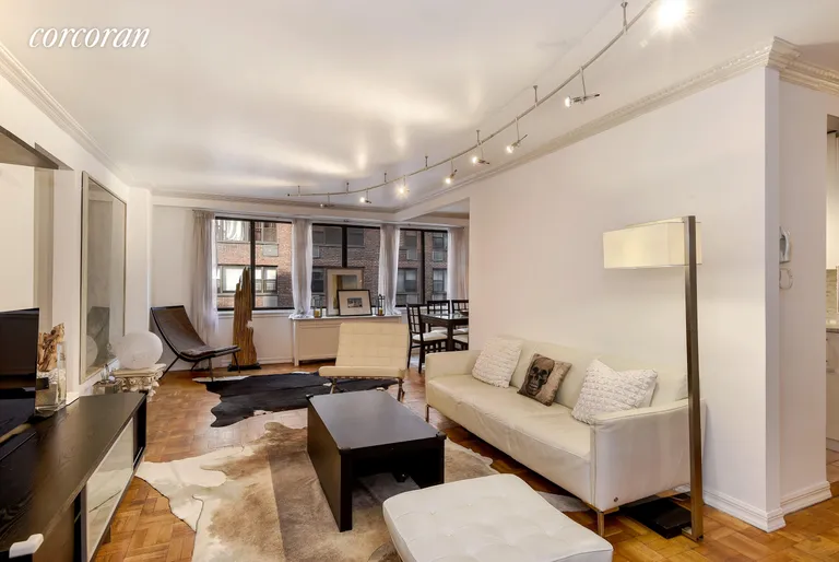 New York City Real Estate | View 345 East 73rd Street, 5KL | Spacious Living Room | View 3