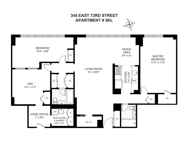 345 East 73rd Street, 5KL | floorplan | View 10
