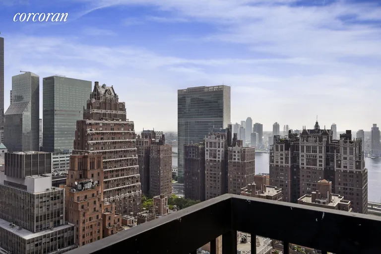 New York City Real Estate | View 250 East 40th Street, 33D | Beautiful Views from Balcony! | View 4