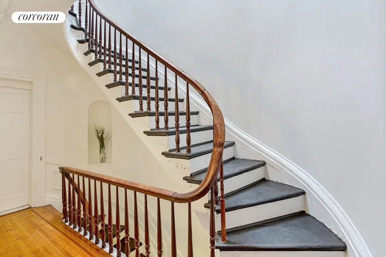 New York City Real Estate | View 169 Hicks Street | Winding staircase to the top floor | View 5