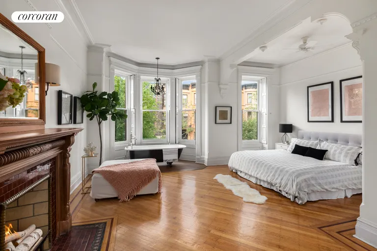 New York City Real Estate | View 158 Saint Johns Place | Bright master bedroom | View 11