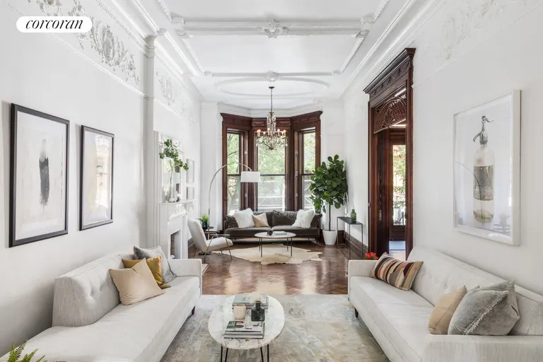New York City Real Estate | View 158 Saint Johns Place | Light filled parlor | View 4