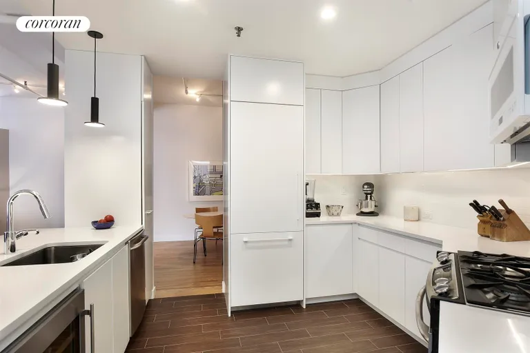 New York City Real Estate | View 181 Hudson Street, 5A | Open Kitchen with wine fridge | View 3