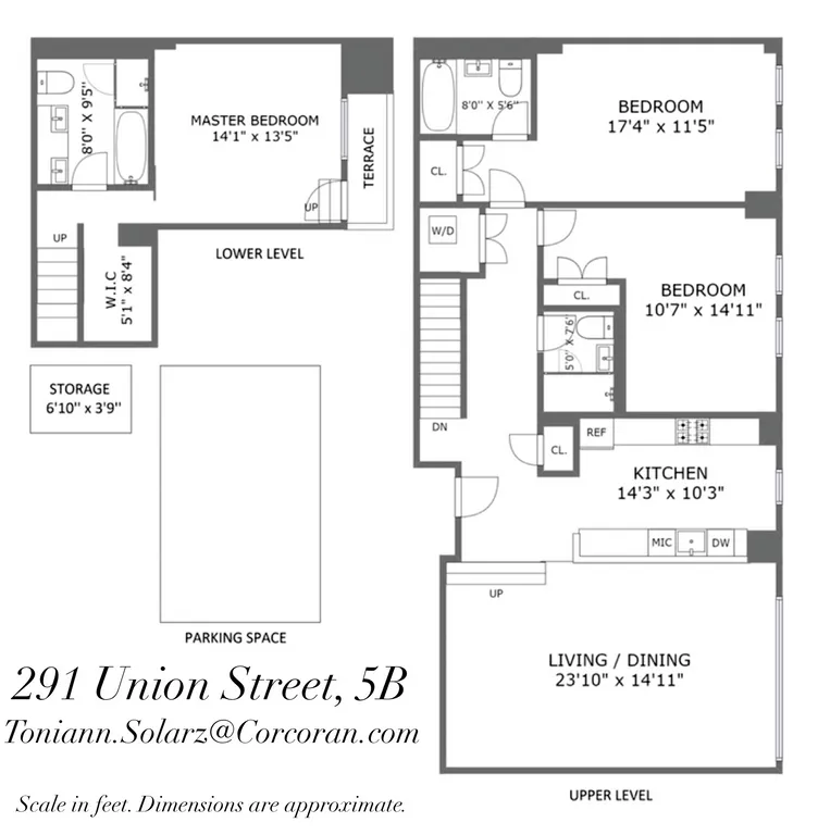 291 Union Street, 5B | floorplan | View 9