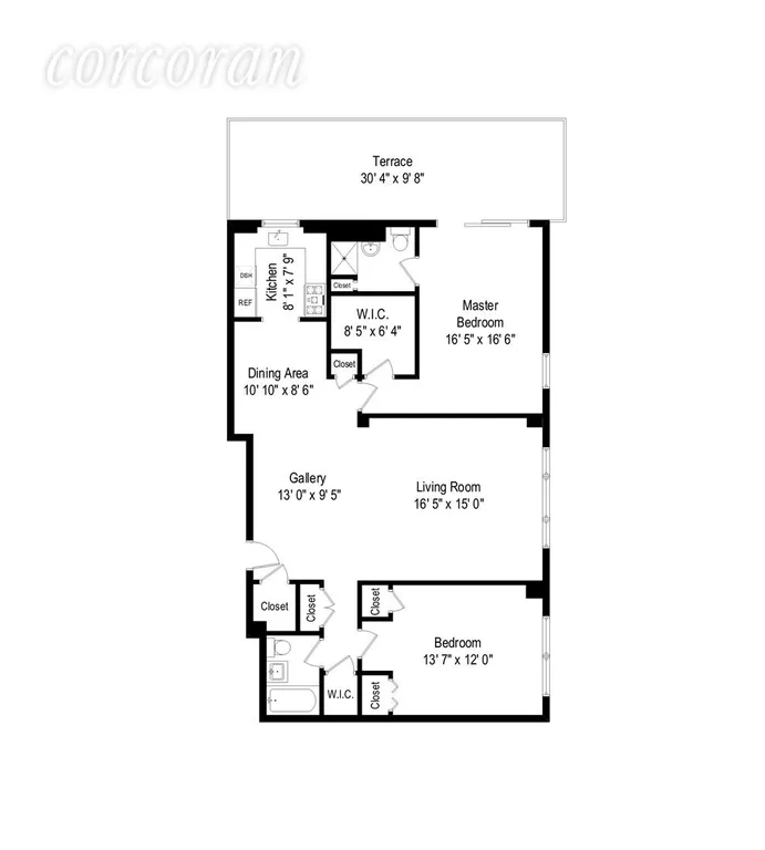 New York City Real Estate | View 301 East 48th Street, 18F | Floor Plan | View 8