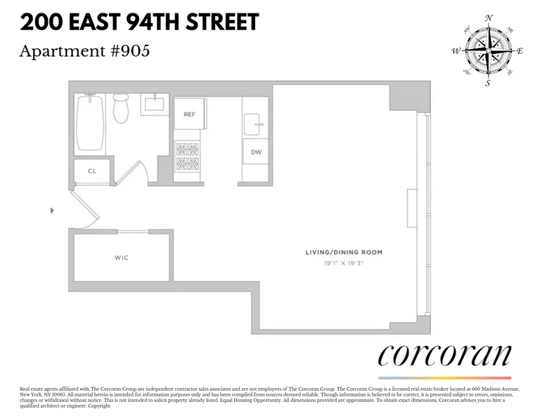 200 East 94th Street, 905 | floorplan | View 8