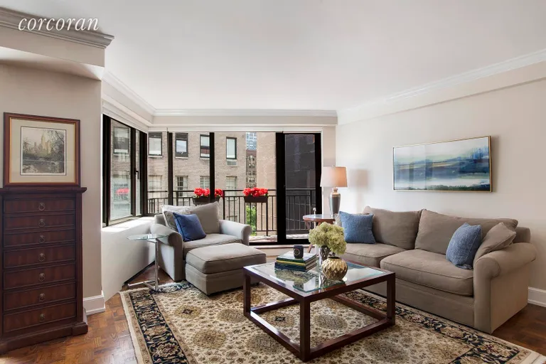 New York City Real Estate | View 60 Sutton Place South, 12AS | Living Room | View 2