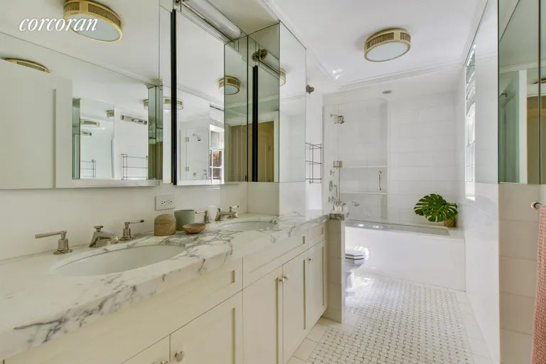 New York City Real Estate | View 28 East 10th Street, 5K | Master Bathroom | View 6