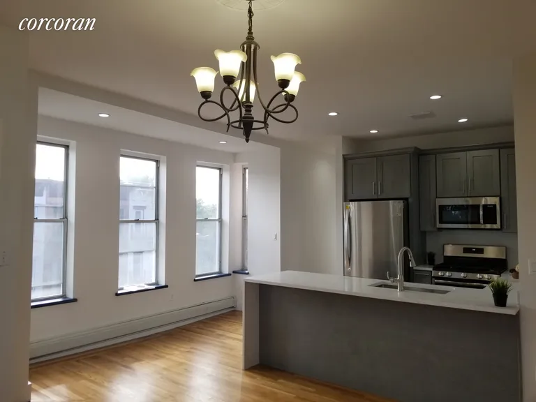 New York City Real Estate | View 582 Throop Avenue, 4B | Open-concept kitchen | View 2