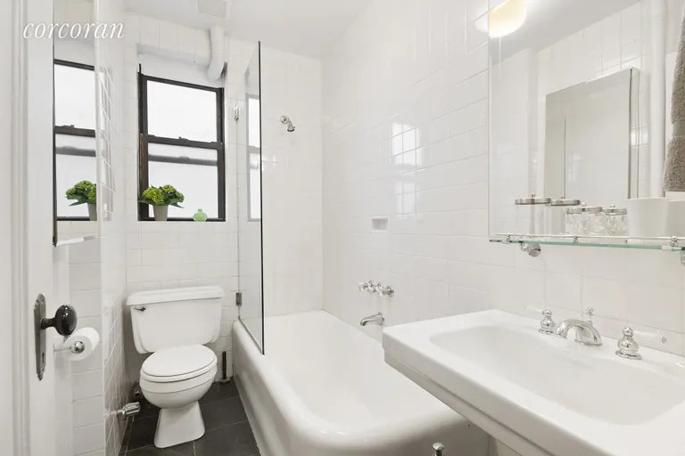 New York City Real Estate | View 141 East 3rd Street, 10I | Light & bright windowed bath | View 5