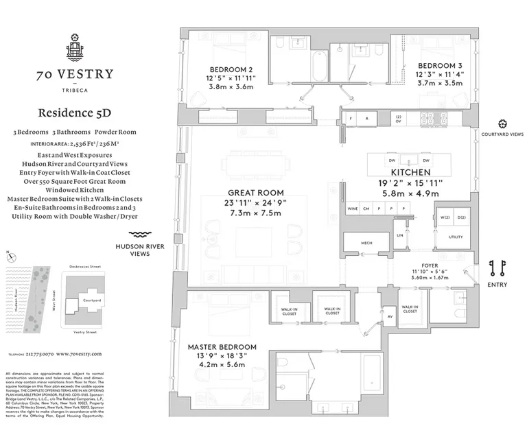 70 Vestry Street, 5D | floorplan | View 8