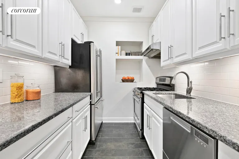 New York City Real Estate | View 361 Clinton Street, 2A | 3-renovated Galley Kitchen | View 3