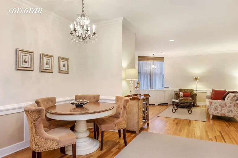 New York City Real Estate | View 214 Riverside Drive, 404 | Dining Area and Living Room | View 3