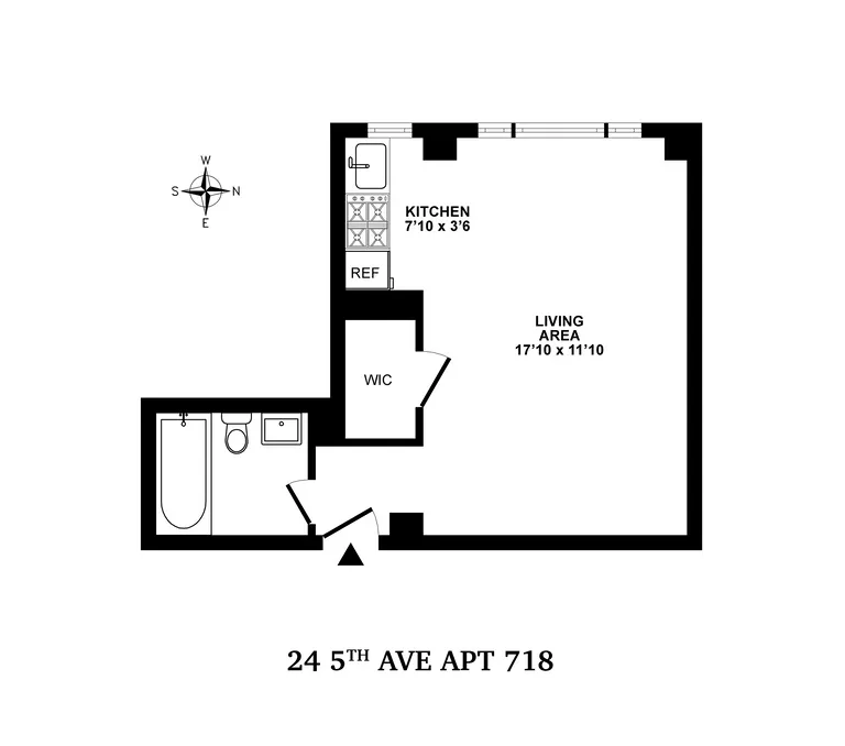 24 Fifth Avenue, 718 | floorplan | View 7