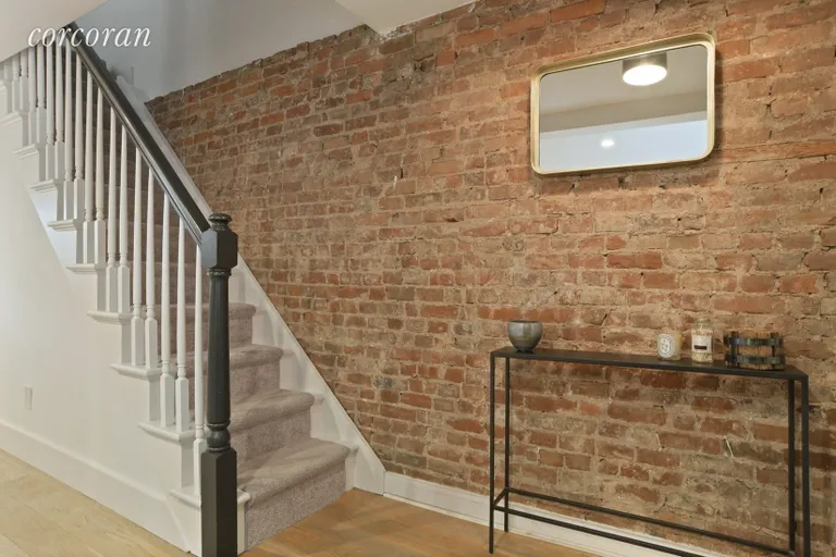 New York City Real Estate | View 300 15th Street | Entry Foyer with beautiful exposed brick | View 3