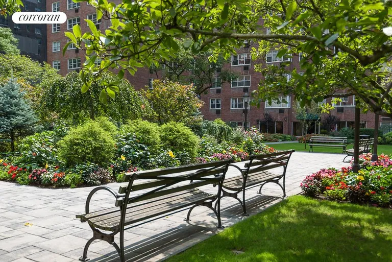 New York City Real Estate | View 345 West 58th Street, 14M | Beautifully Landscaped Gardens | View 14