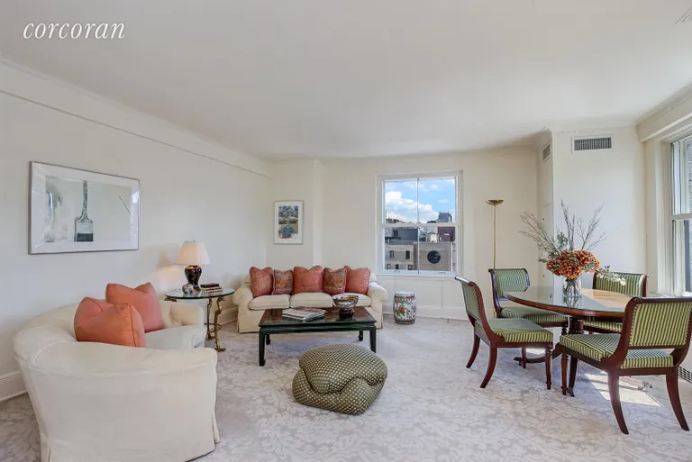 New York City Real Estate | View 35 East 76th Street, 1708 | Living Room with SE corner exposure | View 3