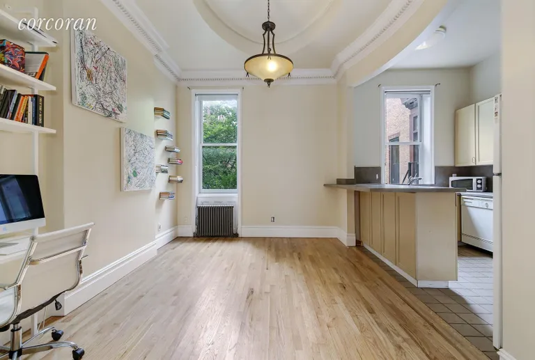 New York City Real Estate | View 296 WASHINGTON AVENUE | Dining room and open kitchen  | View 4