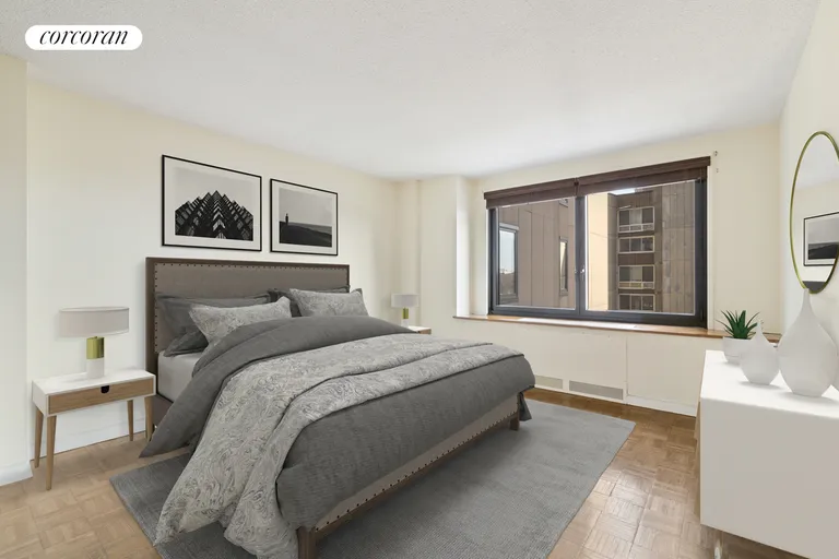 New York City Real Estate | View 531 Main Street, 502 | Master BR with ensuite | View 5