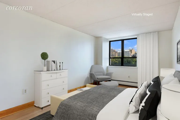 New York City Real Estate | View 301 West 110th Street, 10B | Virtually Staged Bedroom | View 2
