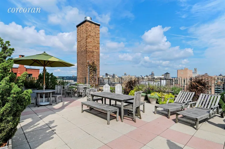 New York City Real Estate | View 245 West 107th Street, 4H | Beautiful planted roof deck | View 8