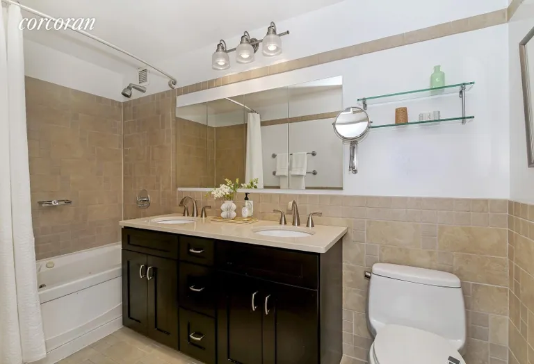 New York City Real Estate | View 145 Park Place, 4G North | Master Bathroom | View 6