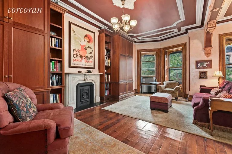 New York City Real Estate | View 130 Sixth Avenue | Family room/den w/ entertainment system + shelving | View 14