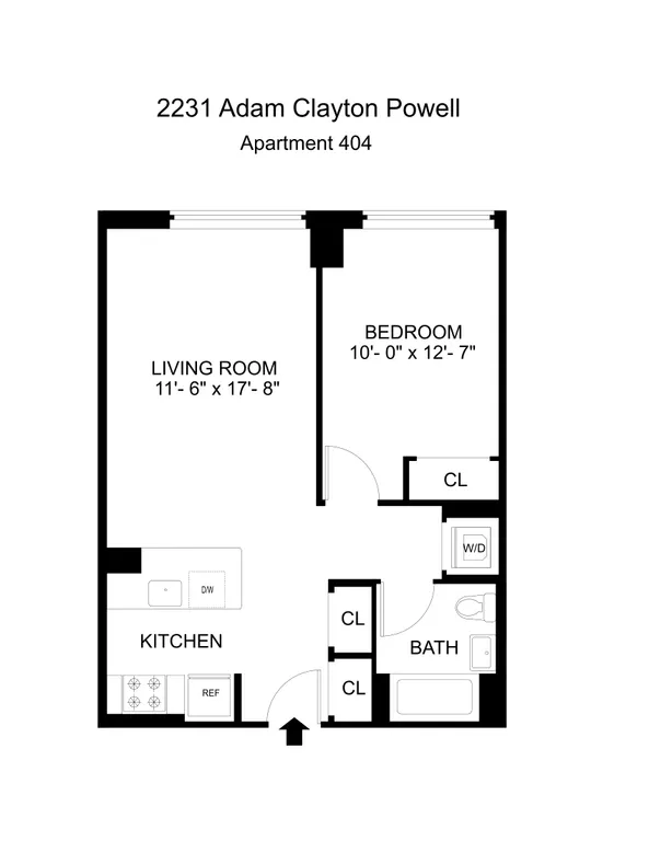 2231 Adam C Powell Blvd, 404 | floorplan | View 9