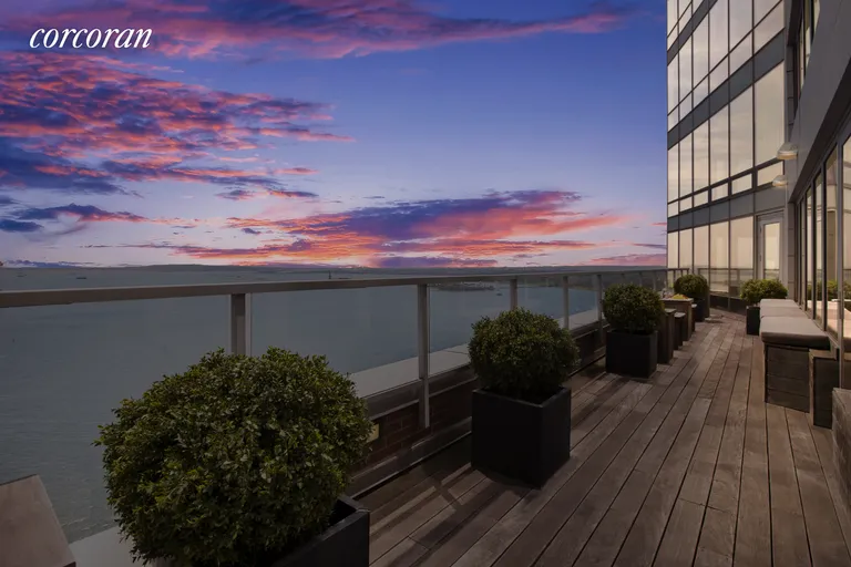 New York City Real Estate | View 10 West Street, PH2C | Terrace with Exceptional Sunsets | View 17