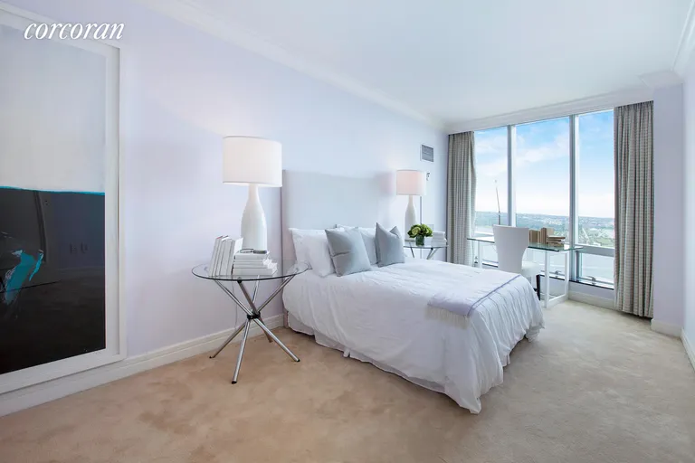 New York City Real Estate | View 10 West Street, PH2C | 3rd Bedroom with Direct Southern River Views | View 10