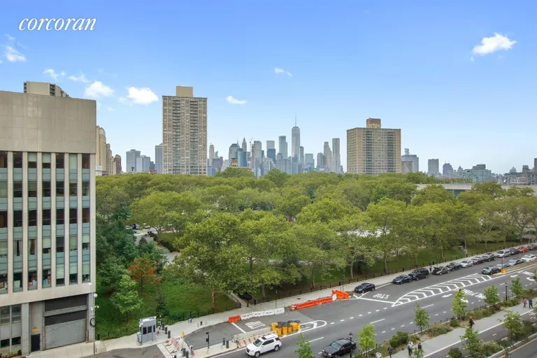 New York City Real Estate | View 215 Adams Street, 9H | View from kitchen | View 5