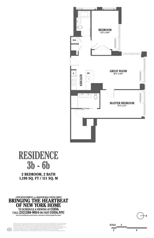 385 First Avenue, 6B | floorplan | View 6