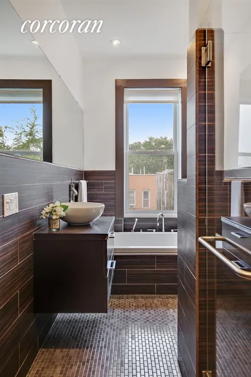 New York City Real Estate | View 451 37th Street | Sumptuous Windowed Spa-Like Bathroom | View 8