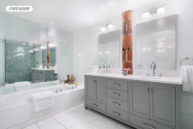 New York City Real Estate | View 21 Jay Street, 4W | Spa Master Bathroom | View 5