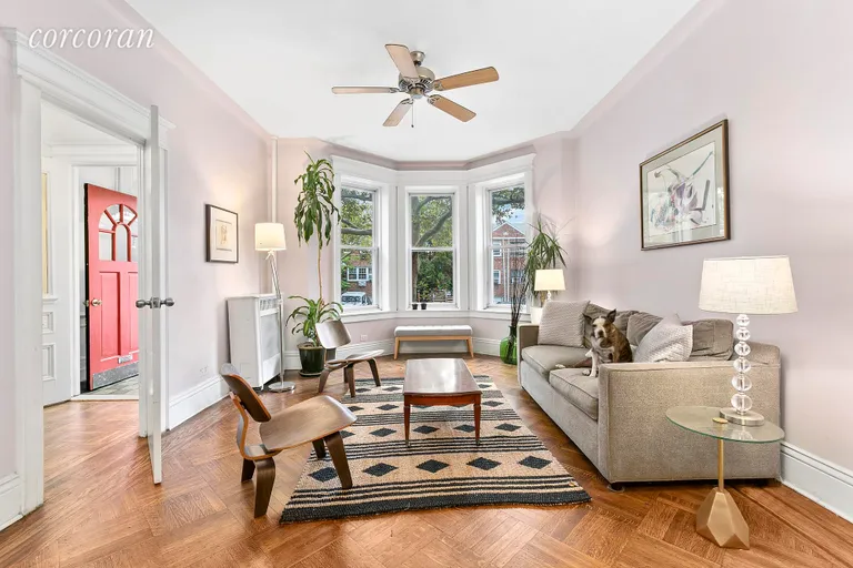 New York City Real Estate | View 572 Prospect Avenue | Triple bay of windows for maximum light | View 2