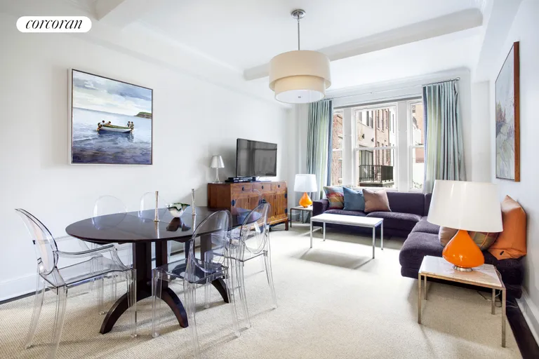 New York City Real Estate | View 139 East 94th Street, 3CD | Multipurpose Room with Dining Offers Western Views | View 4