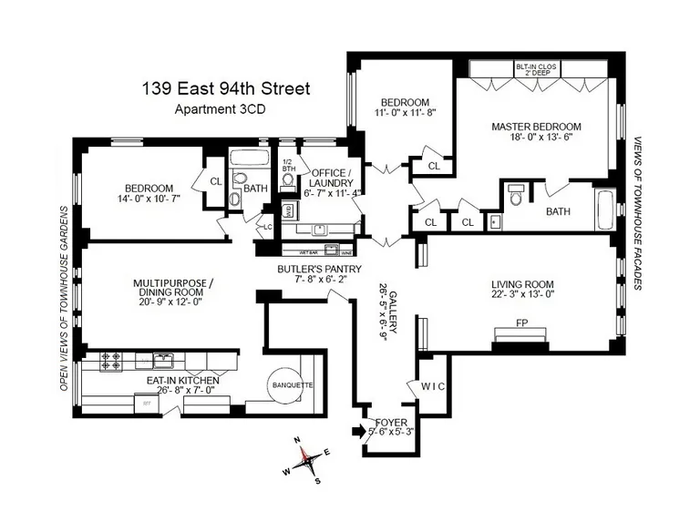 139 East 94th Street, 3CD | floorplan | View 13