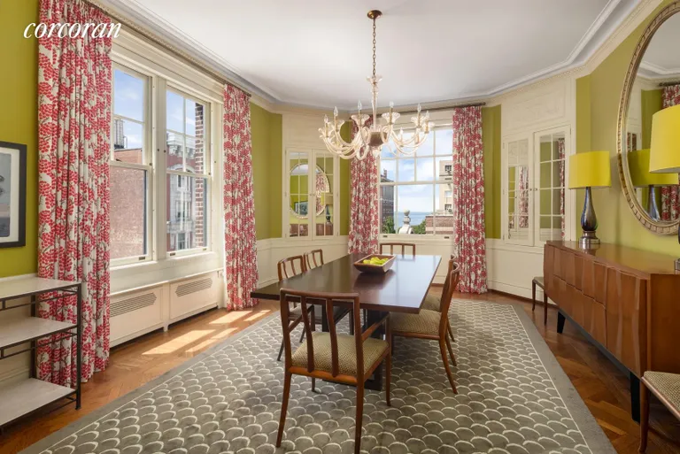 New York City Real Estate | View 200 Hicks Street, 6S | Dining room with south and west views | View 18