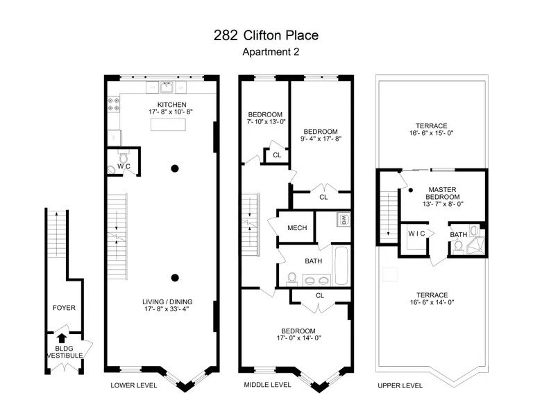 282 Clifton Place, 2 | floorplan | View 9