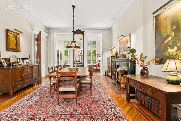 New York City Real Estate | View 265 Henry Street, UPPER QUADRAPLEX | Large formal dining room  | View 5